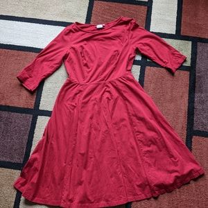 Red Eshakti dress with pockets